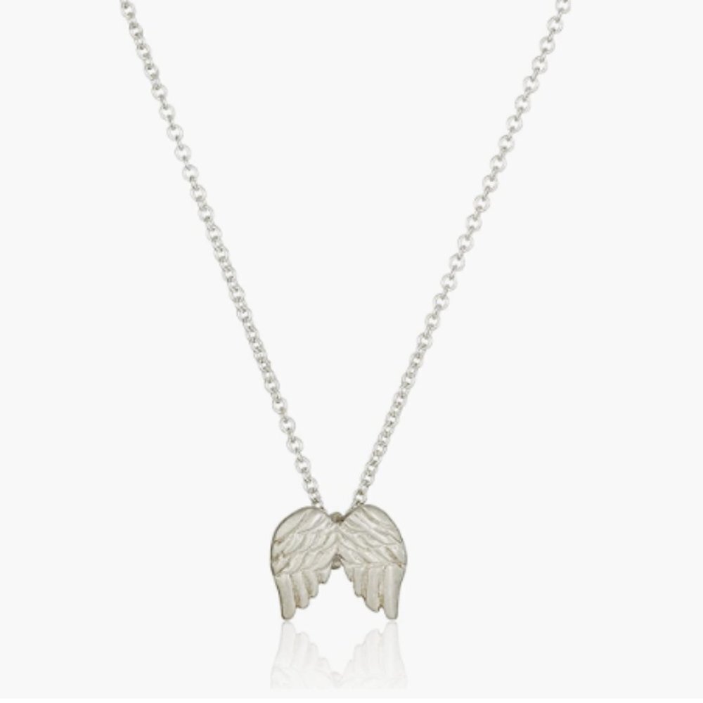 Silver Guardian‎ Angel Wings Necklace